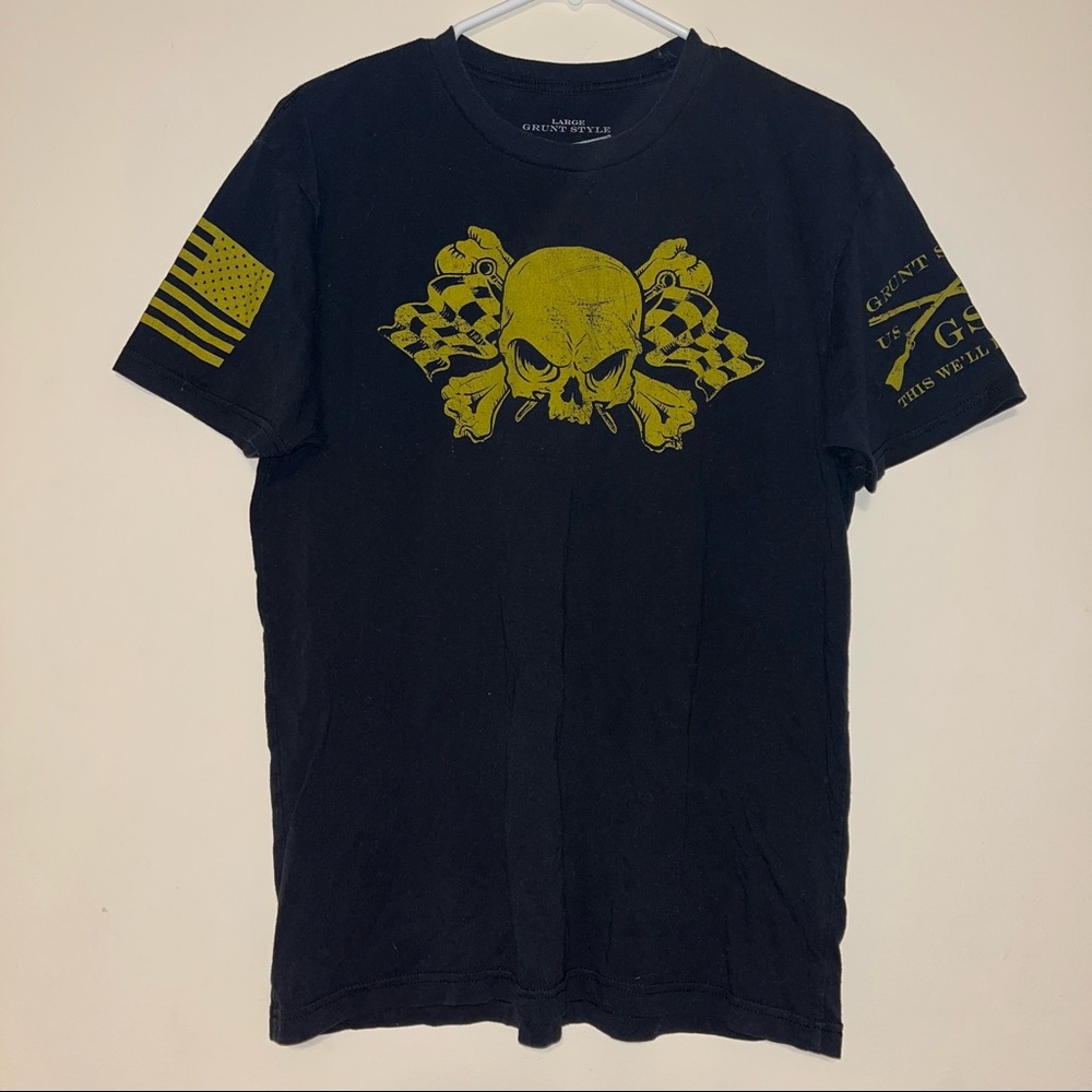 Grunt Style Men’s Large Skull T Shirt
